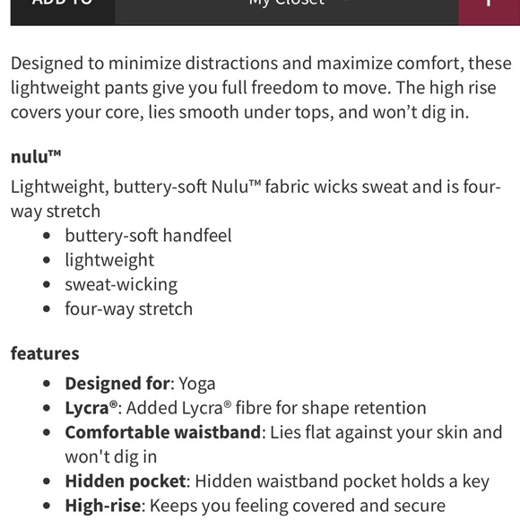 Lululemon Align Pant II Luminesce Splatter Ice Grey Black size 6 - Picture 3 of 8